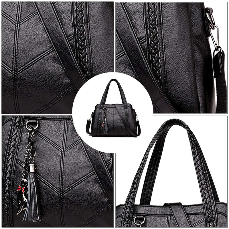 Coolives Women's Hobo Shoulder Bag with Shoulder Strap PU Leather