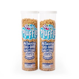 Educational Insights Pluffle® Sand 2-Pack - Sensory Bin Foam Set, No Mess Alternative to Sand Toys & Slime for Toddlers, Fun Sensory Table Filler for Home or Classroom, Gift for Kids Ages 3+