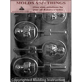 BOY COMMUNION LOLLY Chocolate Candy Mold With Copywrited molding Instructions - Set of 3