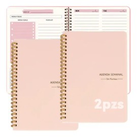 2pz Agenda Diaria Planificadora Ejecutiva Semanal A5 Español