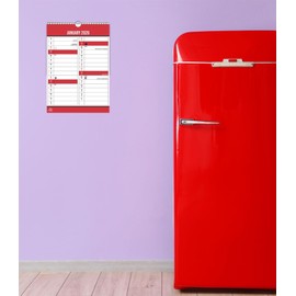 2026 Engagement Calendar A4 Month to View Planner - 2 Column Layout Easy to Read - Wall Hanging Calendar 2026 UK - Clear Design Home Office Students Family