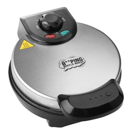 That BEEPING Waffle Maker- Personal 7" Belgian Waffler that BEEPS with Tone when Ready - Electric, Non Stick Griddle Iron w/Adjustable Browning Control- Unique Gift that Makes Breakfast Special
