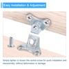 QUARKZMAN Removable Corner Bracing Metal Butterfly L Brackets Right Angle