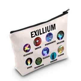 MEIKIUP Keeper of The Lost Inspired Gift Book Lover Makeup Bag KOTLC Gift Organizer Pouch Bookish Gift for Reader (CA EXILLIUM Bag)