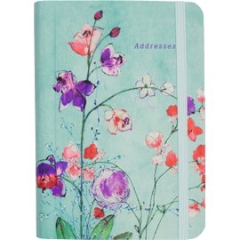 Fuchsia Blooms Address Book
