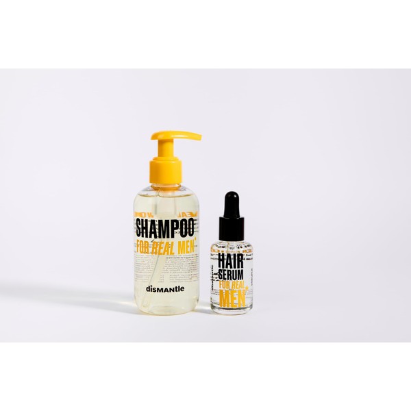 disMANtle Kopfduo für Männer – Shampoo und Haarserum mit Stammzellen