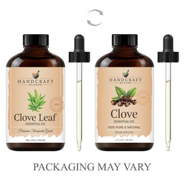Handcraft Blends Clove Essential Oil – Huge 4 Fl Oz – 100% Pure and Natural – Premium Grade Essential Oil for Diffuser and Aromatherapy, Skin, Massage, Candle and Soap Making Fragrance