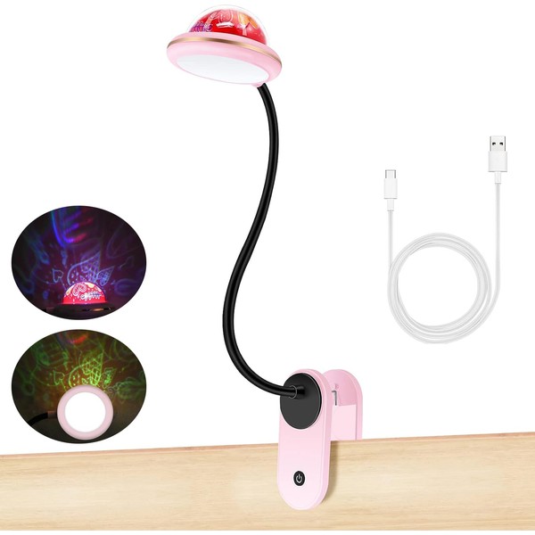 LED Folding Book Light for Reading In Bed, 2W Dimmable