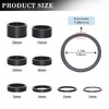DYTHHN 11Pcs Carbon Fiber Bicycle Stem Headset Spacer Durable Bicycle