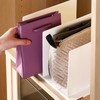 Shelf Divider White Sturdy Plastic Easy Assembly Adjustable Vertical Handbag