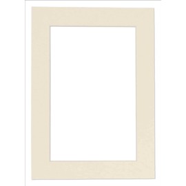 5x7 Mat for 8.5x11 Frame - Precut Mat Board Acid-Free Textured Cream 5x7 Photo Matte For a 8.5x11 Picture Frame, Premium Matboard for Family Photos, Show Kits, Art, Picture Framing, Pack of 1 Mat