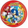 Procos - Decorazione per compleanno Sonic, 52 pezzi, piatti, bicchieri