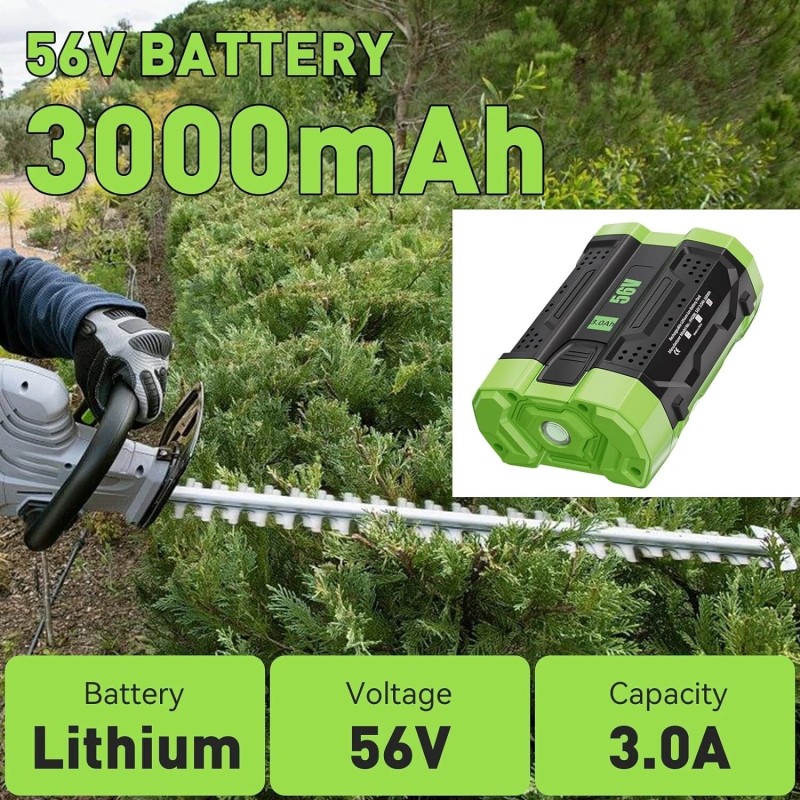 56V 3.0Ah Lithium Battery For EGO 56V Tool Lawn Mower