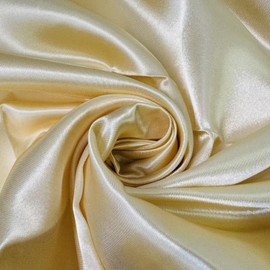 SZRUIZFZ Satin Fabric by The Yard Charmeuse Satin Fabric 60 inch Wide for Wedding Dress, Clothing Making, DIY Crafts, Sewing (Champagne Gold, Cut by The Yard)