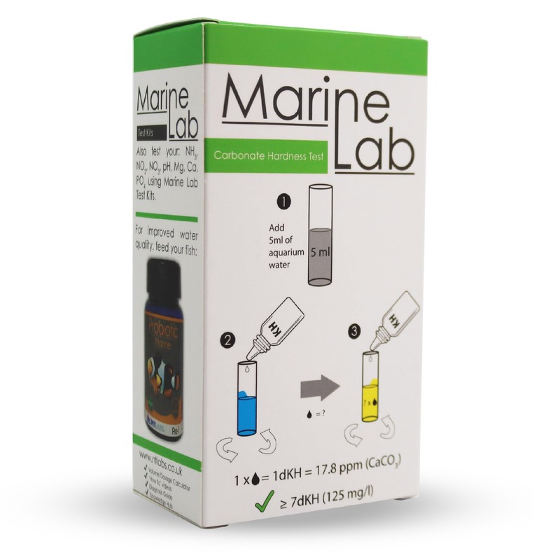NT Labs Marine Lab Carbonate Hardness (KH) Test Kit, Marine