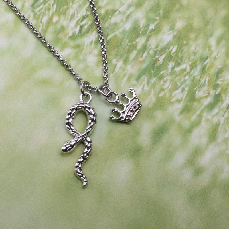 Detailed Riverdale Jughead Jones Necklace Southside Serpents Snake Charm Necklace