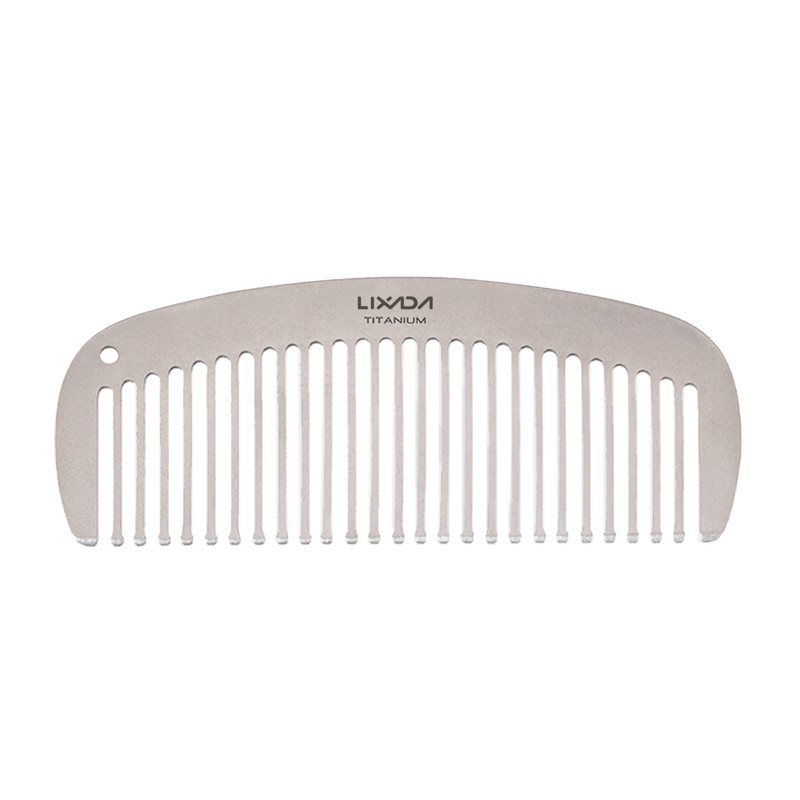 Lixada Titanium Comb Anti-Static Hair Beared Comb Pocket Comb