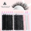Yaiseiko Fluffy Eyelash Clusters with Bottom Lashes 14-25mm Volume Lash
