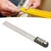 Digital Angle Ruler 200mm 0 to 360 Degree Stainless Steel
