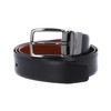 Joop! Men's Leather Belt Reversible Belt Black/Blue 7934, Black-cognac