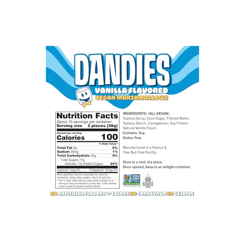 Dandies Minis - Malvaviscos veganos 10 Ounce (Pack of 2)