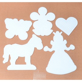 Hama Midi Pen Plate Sets Choice of Midi Iron-On Beads Such as Butterfly Dragon Flower, Set 07