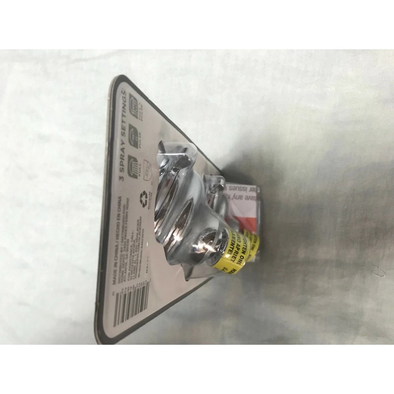 Glacier Bay Multi-Function 3 Spray Settings Chrome Finish Showerhead 2