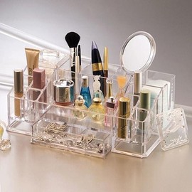 [Lungs_62] Transparent Multi-purpose Vanity Toiletry Organizer (Large) (46432549) / [룽스_62]투명 다용도 화장대 화장용품 정리함(대) (46432549)