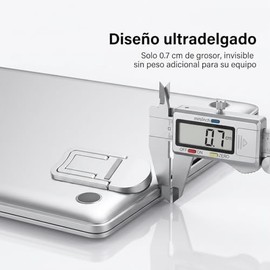 Soporte para Laptop 2 PCS Invisible y Plegable, Base para Laptop Autoadhesiva con, Mini Stand para Laptop Ventilado para Escritorio, Mejora la...     