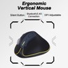 JOMAA Ergonomic Wireless Bluetooth Vertical Silent Mouse, Rechargeable with Backlight