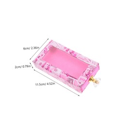 Healeved 1pc Lash Box Open Window Design Lightweight Eyelash Case for Easy Storage Compact Rectangle Shape for Travel and Daily Use for False Eyelashes and Accessories