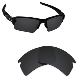 Alphax Stealth Black Polarized Replacement Lenses for Oakley Flak 2.0 XL OO9188