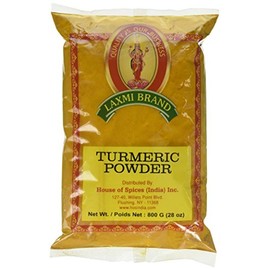Laxmi Natural Ground Turmeric Powder, Curcuma Longa, Indian Saffron, Yellow Root, Made Pure, Made Fresh, Tradition of Quality, Product of India (1.76lb)
