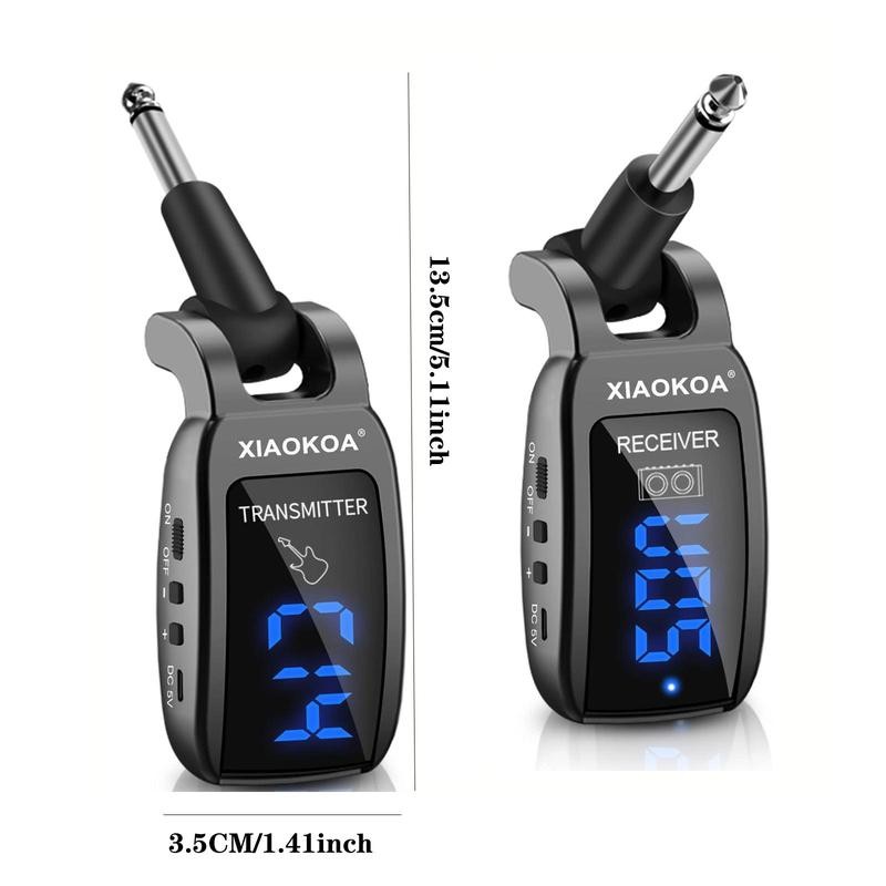 Wireless Guitar System UHF Wireless Transmitter Receiver for Electric Guitar Bass Acoustic