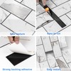STICKGOO Subway Tile Peel and Stick Backsplash, Glossy White Marble