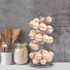 Flexzion Spiral Egg Rack for Fresh Eggs - Sturdy Silver