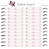 Eyebrow Stencil, 24 Eyebrow Shaper Kit, Reusable Eyebrow Template With