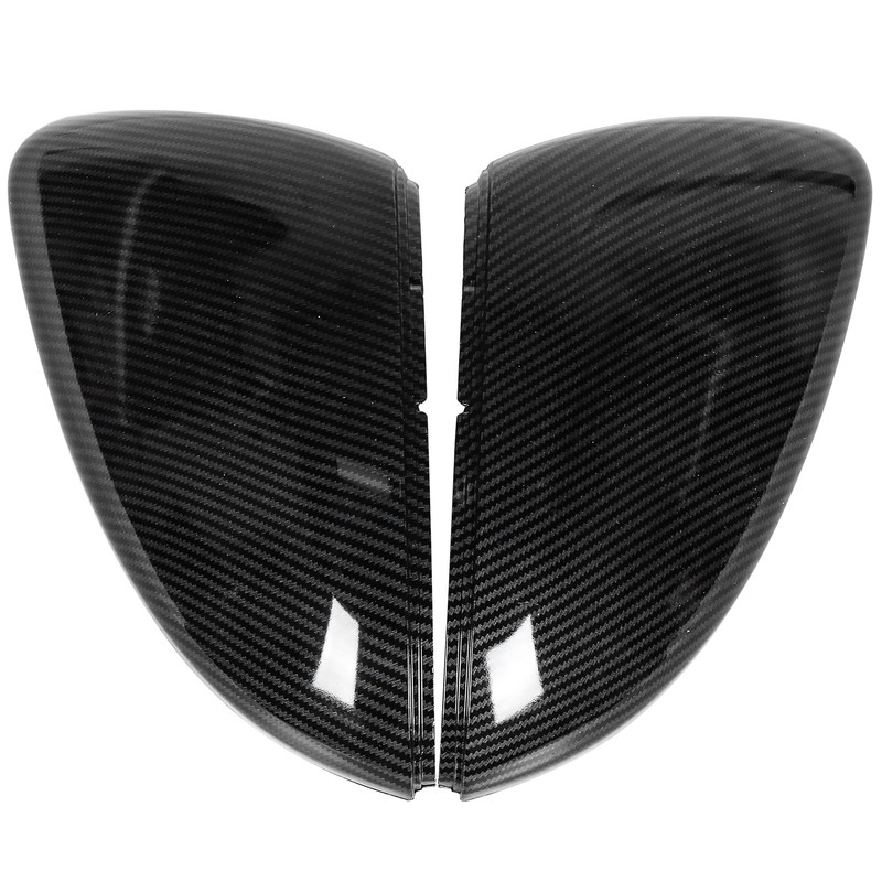 2pcs Carbon Fiber Style Rearview Wing Mirror Cover Cap