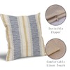 Aytipun Blue Yellow Pillow Covers 20x20 Set of 2 Gray