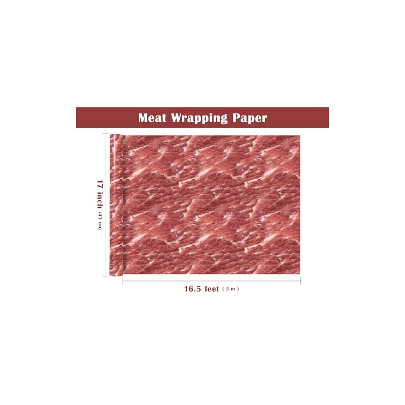 WRAPAHOLIC Meat Wrapping Paper - Mini Roll - 17 Inch