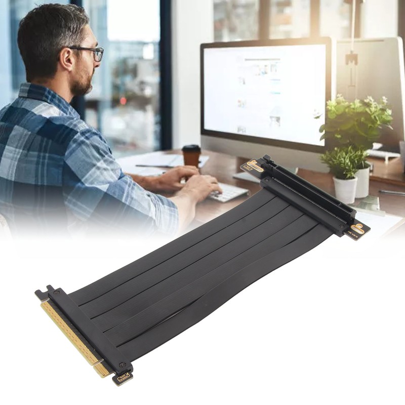 PCIE 4.0 X16 Riser Cable High Speed Flexible Extender Card