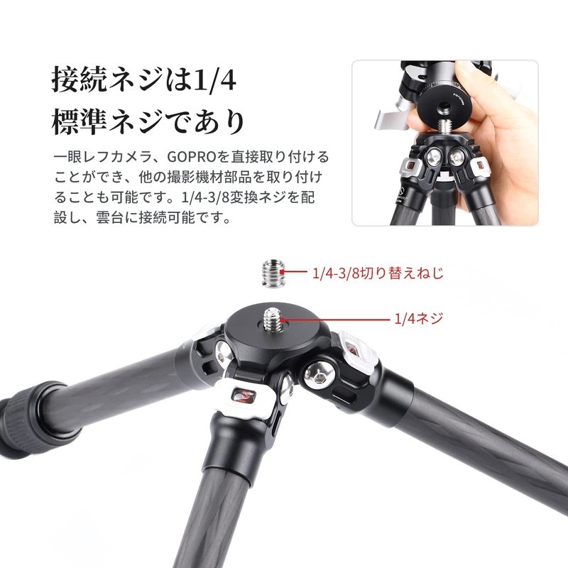 SWFOTO T16C20NII+XB-25 Carbon Mini Tripod SLR Camera Desktop Tripod
