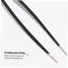 BIUDECO 6pcs Stainless Steel Eyelash Tweezers for Makeup Application Precision