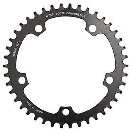 ウルフトゥース(Wolf Tooth) 130 BCD 5 Bolt Chainring 46T compatible with SRAM Flattop チェーンリング