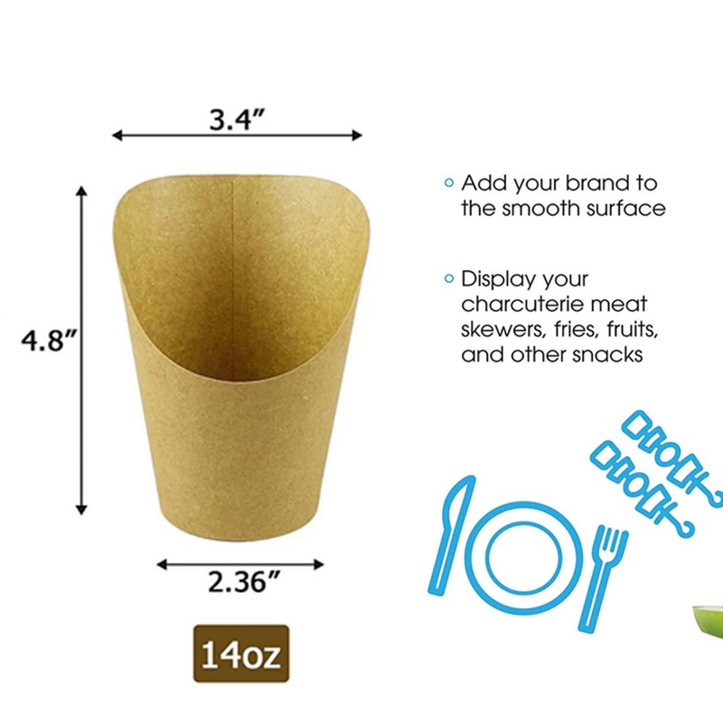 50 Pcs14 oz/16 oz Disposable Charcuterie Cups with Cocktail Picks