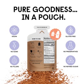 Numilk Pouches 4-Pack - Chocolate Oat - Creamy Plant-Based Milk in Seconds - Easy-to-Use with the Numilk Nut Milk Maker Machine - Dairy Free Milk Beverage - One Pouch Makes 32oz