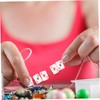 KONTONTY 100pcs Playing Card Clay Beads Lightweight Spacer Charms for