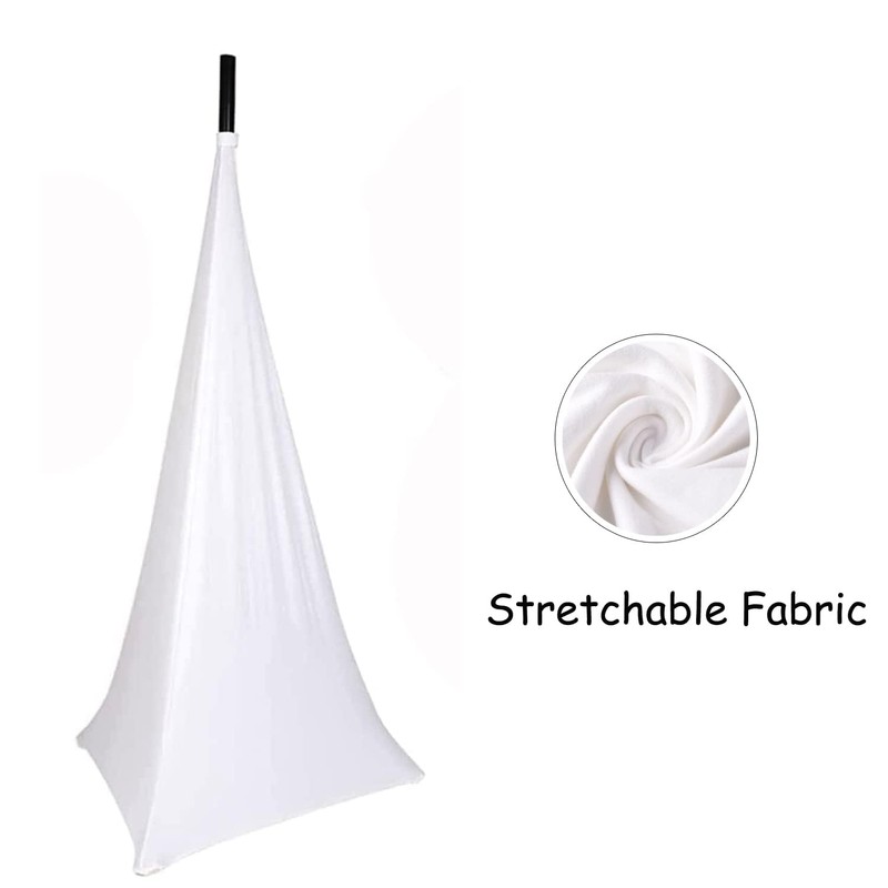 4 Pack Speaker Stand Cover Tripod Scrim, DJ Speaker Stand