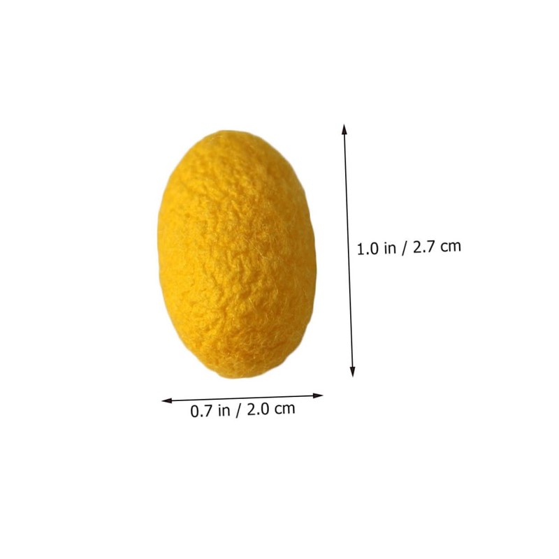 Baluue 50Pcs Natural Silk Ball for Deep Facial Cleansing Exfoliating