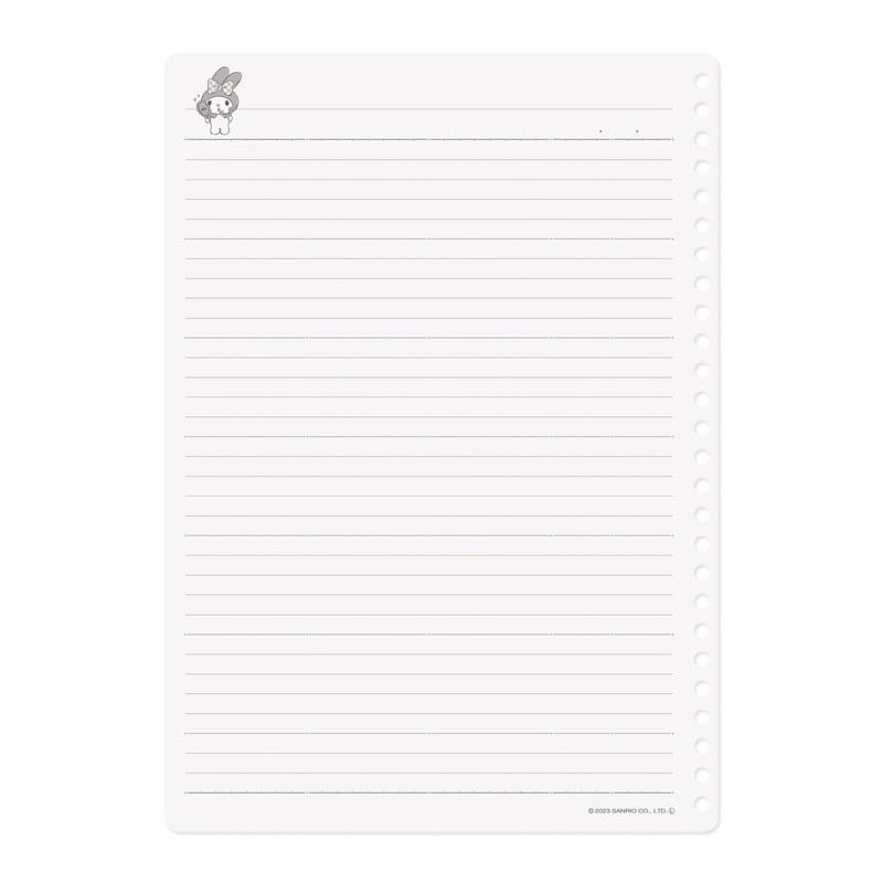 Mplan Sanrio Characters Loose Leaf B5 My Melody 001662-53